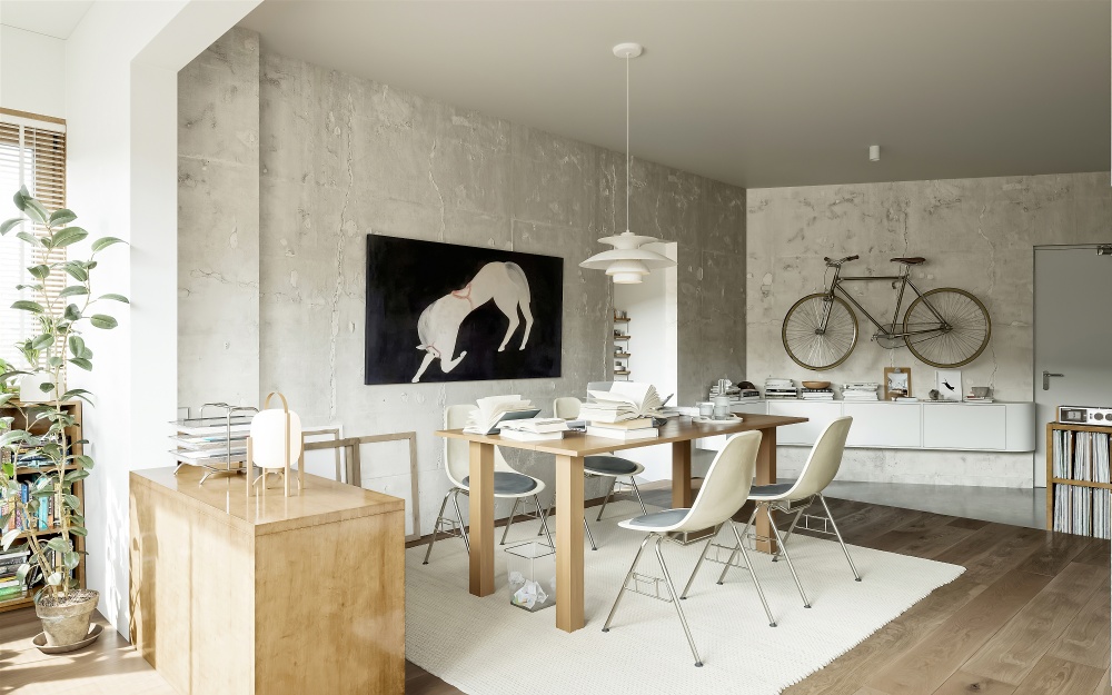 中古風辦公與生活的結合